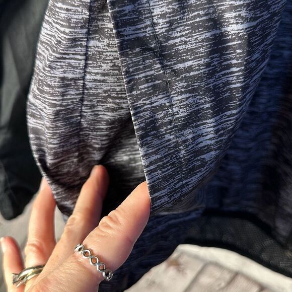 CALLAWAY Mens M Windbreaker Long Sleeve Jacket GRAY BLACK Hooded Zip Golf - Picture 3 of 8